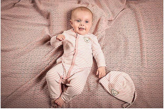 Produktbild Steiff Strampler Silver Pink (68)
