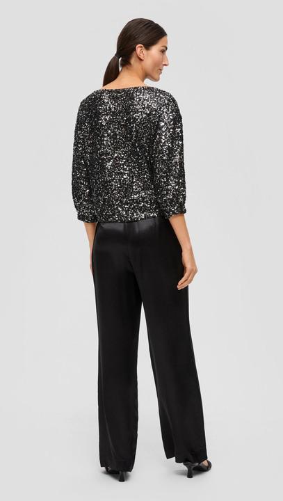 Immagine prodotto s.Oliver Bluse Mesh-Bluse mit Pailletten-Besatz (34)