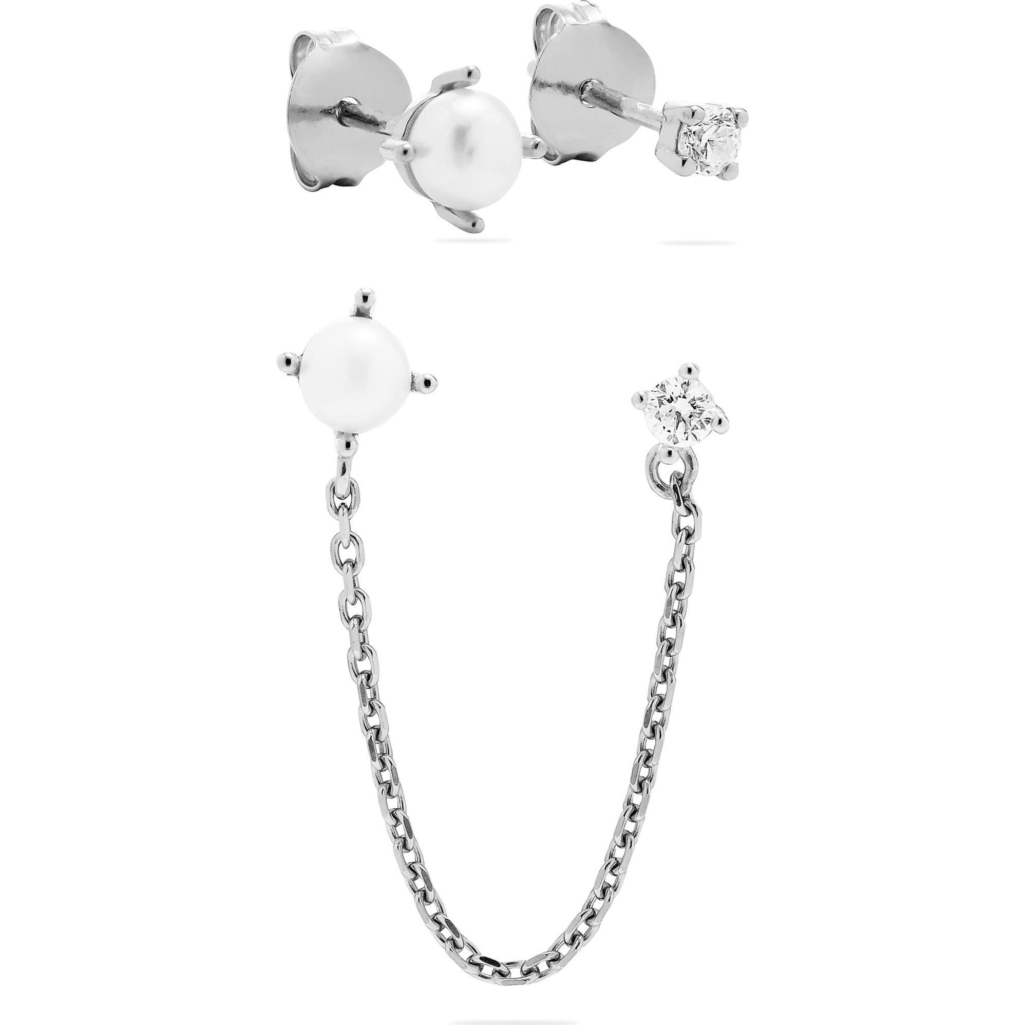 Esprit, Schmuck Set, Schmuck-Set GLOSSY PEARLS, Silber, (925er Silber, Perle)