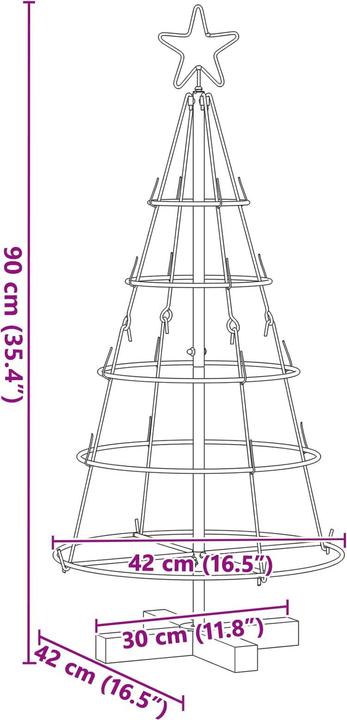 Produktbild vidaXL Weihnachtsdekoration (90 cm)