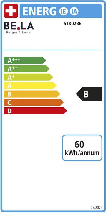 Energie-Label Berger & Lanz BergerLanz FSP STK02 Siebträger- Kaffeemaschine