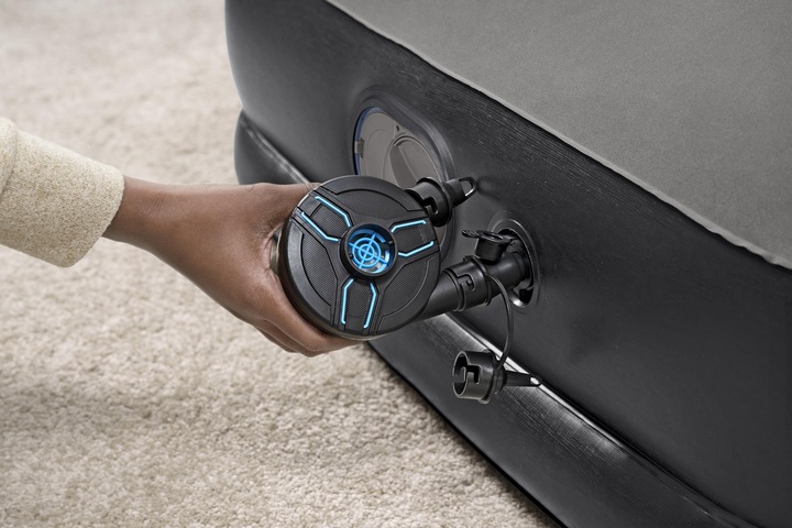 Actual product image Bestway Tritech Queen Air Mattress with Built-in USB Pump 2.03 m x 1.52 m x 36 cm