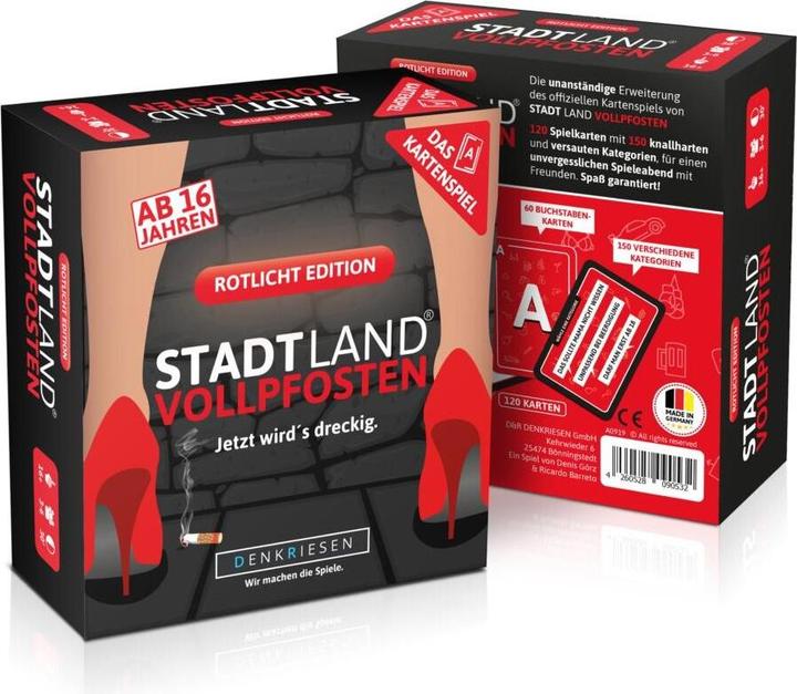 Image du produit Denkriesen Stad Land Vollpfosten - Jeu de cartes Red Light Edition (d) (Allemand, 3 - 6 Joueur)