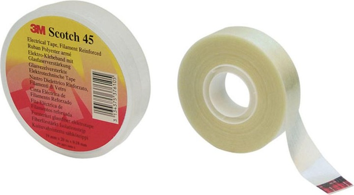 Produktbild 3M Glasfaserverstärktes Polyesterband Scotch 45, 19 mm x 20 m (19 mm)