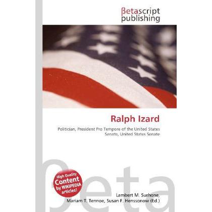 Ralph Izard, Fachbücher