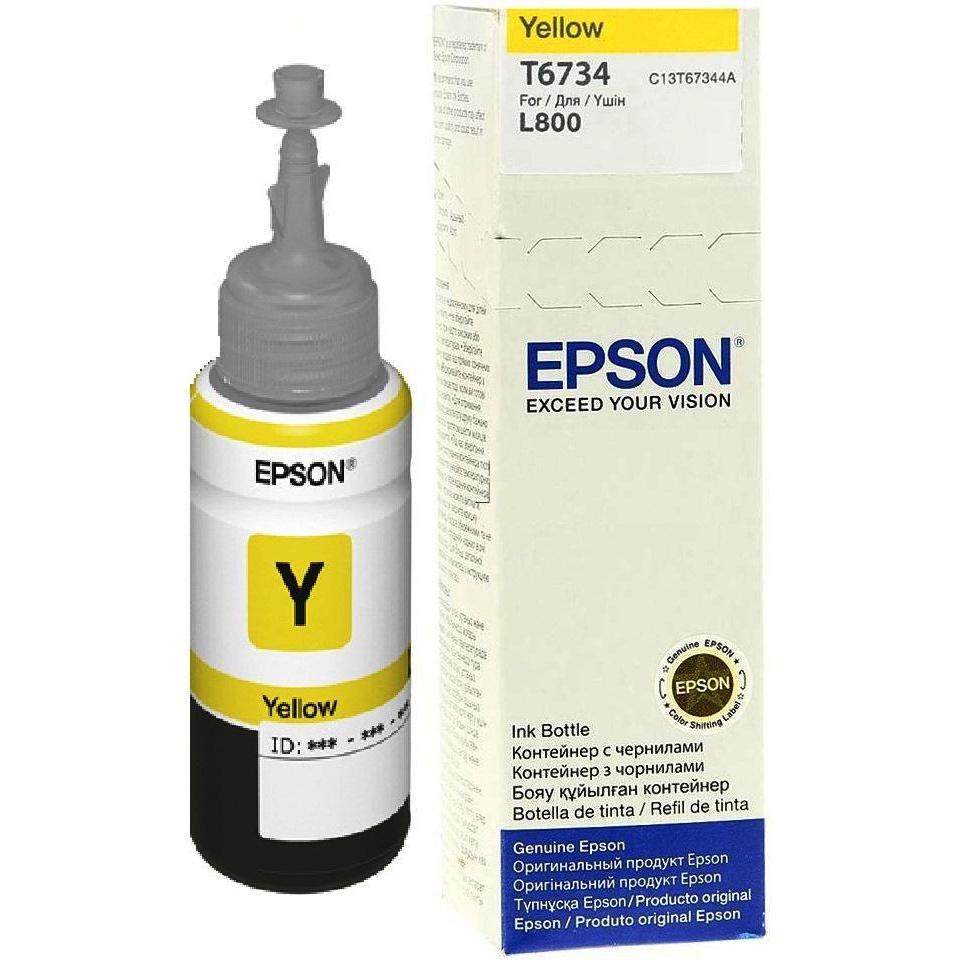 Epson, Druckerpatrone, T6734 YELLOW INK BOTTLE (Y)