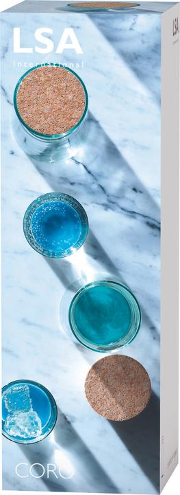 Actual product image LSA Coro Mug 310ml - lagoon colors x 4 (0.31 l, 4 x)