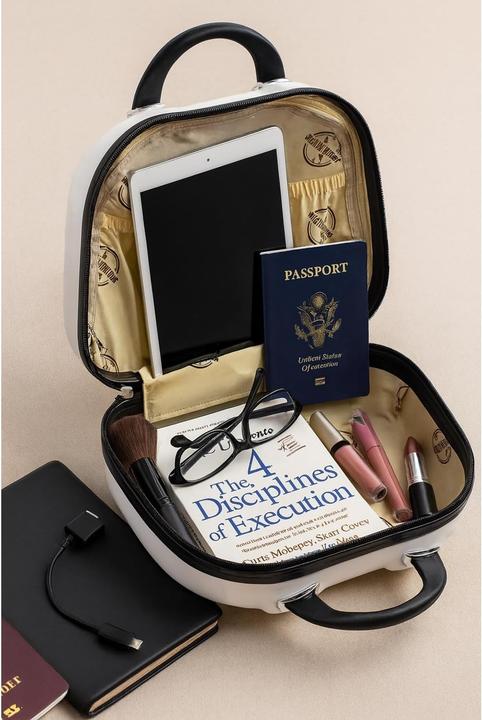 Produktbild World Traveler Valigia Spinner Farfalla Bianca e Nera