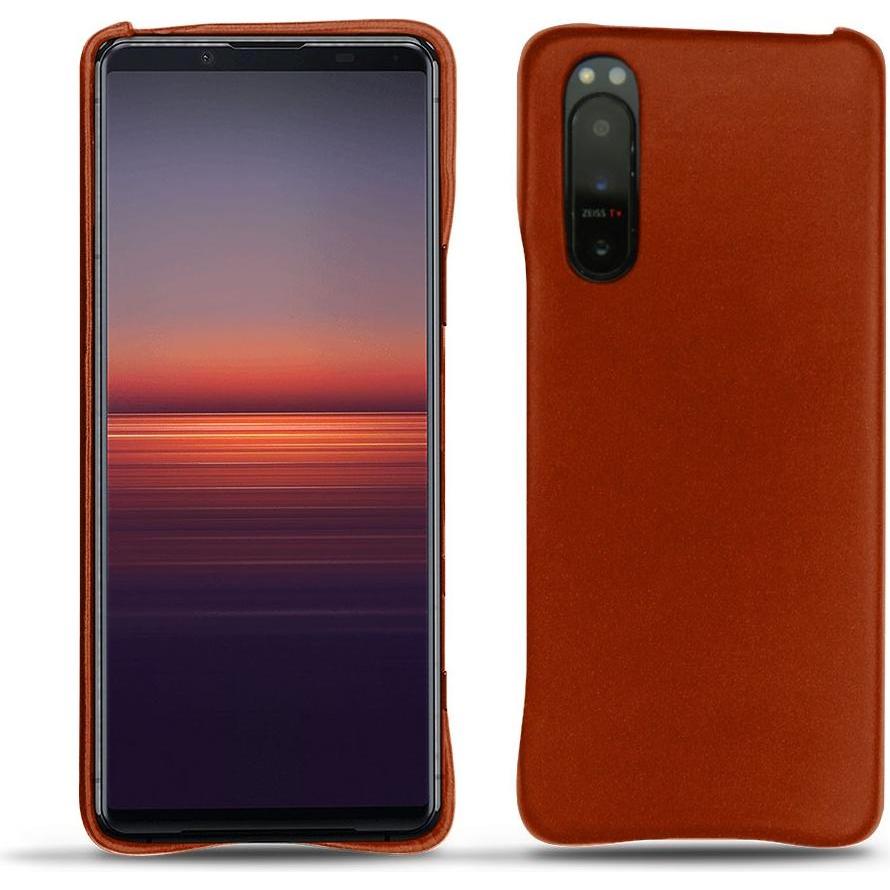 Thumbnail - Noreve Lederschutzhülle (Sony Xperia 5 II), Smartphone Hülle, Orange