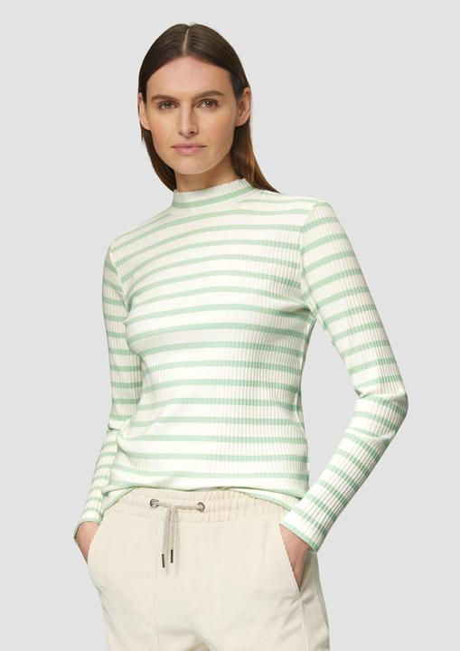 Immagine prodotto S.Oliver T-Shirt Langarmshirt mit Rippstruktur und Stehkragen (40)