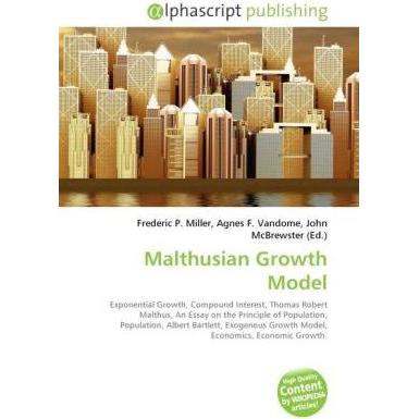 Malthusian Growth Model, Fachbücher von Agnes F. Vandome, Frederic P. Miller, John McBrewster