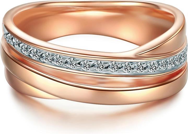 Immagine prodotto Trilani Donna Argento Cubico Zirconia Oro Rosa - 4196 (50, 925 Argento)