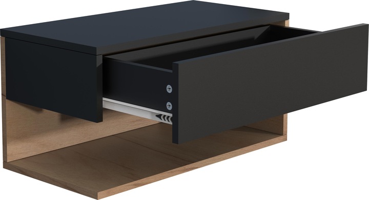 Produktbild VCM Holz Wandschublade Nachtschrank Wandboard Schublade Konsole Nachttisch Usal XL 60 cm (60 x 32 cm)