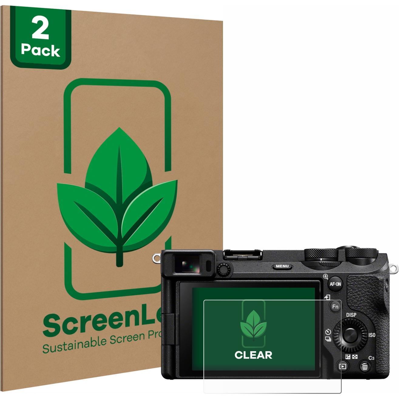 ScreenLeaf Schutzfolie nachhaltiger Displayschutz Displayschutzfolie Folie Klar Transparent (Displayschutz, Alpha 6700),...