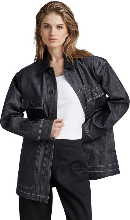 Image du produit G-Star Veste de travail unisexe à col plat, manches longues et poches sur la poitrine (XL)