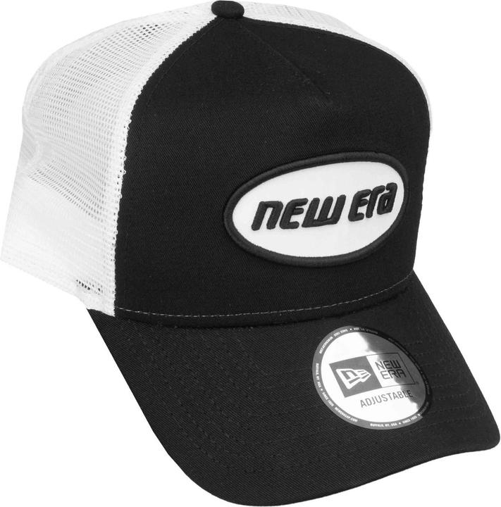 Produktbild New Era Adjustable Trucker Cap - Retro Brand Patch Schwarz