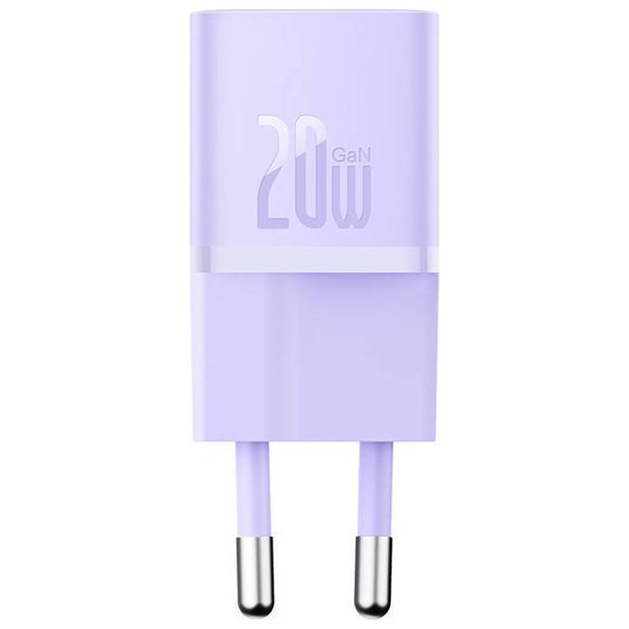 Thumbnail - Baseus Mini-Wandladegerät GaN5 20W (lila) (20 W), USB Ladegerät, Violett