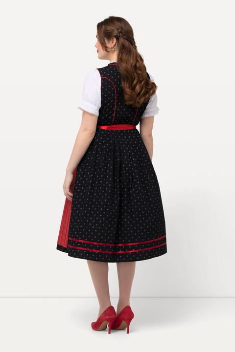 Produktbild Ulla Popken Dirndl, Blütenstickerei, Carree-Ausschnitt, ärmellos (56)