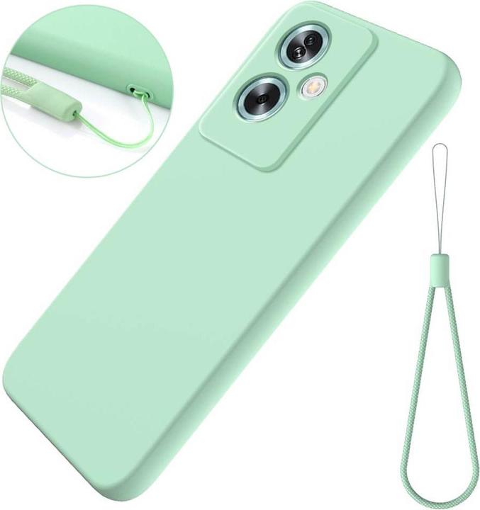 Actual product image Cover-Discount OPPO A79 5G - Silicone rubber case green (Oppo A79)