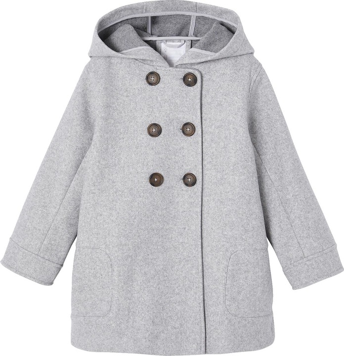 Image du produit Vertbaudet Manteau fille avec capuche, aspect laine (134)