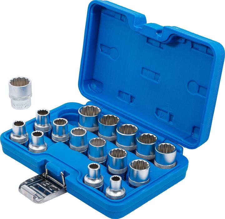 Actual product image BGS Socket spanner socket set (19 mm, 12 mm, 24 mm, 14 mm, 22 mm, 16 mm, 10 mm, 21 mm, 18 mm, 17 mm, 11 mm, 15 mm, 8 mm, 9 mm, 13 mm, 20 mm)