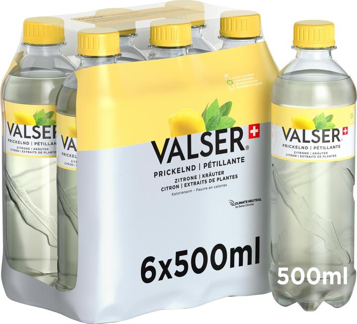 Actual product image Valser Lemon & herbs (6 x 50 cl)