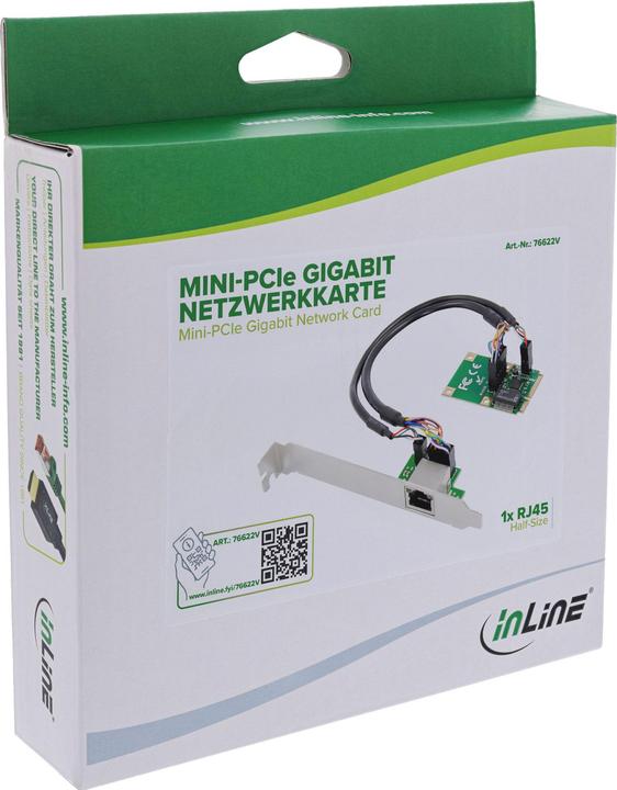 Actual product image InLine Mini-PCIe Gigabit Netzwerkkarte (Mini PCI Express)