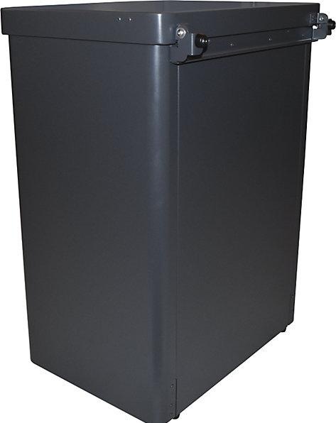 Produktbild ReinigungsBerater Mülltrennsystem RecycloKick 3 Mülltrenner 2 x 34 L graphit mit zwei Inneneimern, feuerfest, mit rob (68 l)