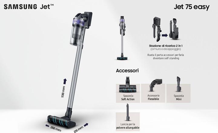 Immagine prodotto Samsung VS20T7533T4 Jet 75 Easy Scopa Elettrica