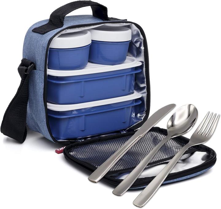 Produktbild Practic Food Kühltasche mit Lunchboxen und Besteck (1.40 l)