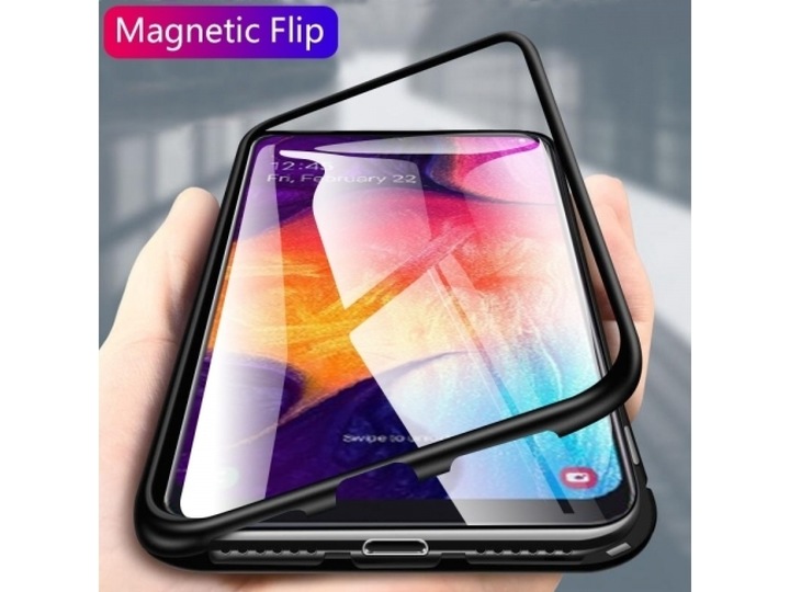 Produktbild G-Case Samsung Galaxy A70 Aluminium Magnetic Glass Case Hülle (Samsung Galaxy A70)