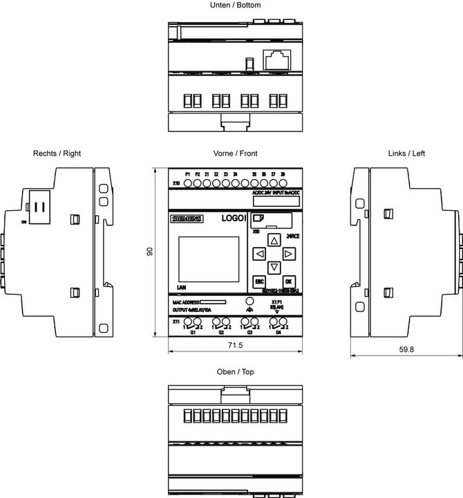 Actual product image Siemens SPS-Steuerungsmodul