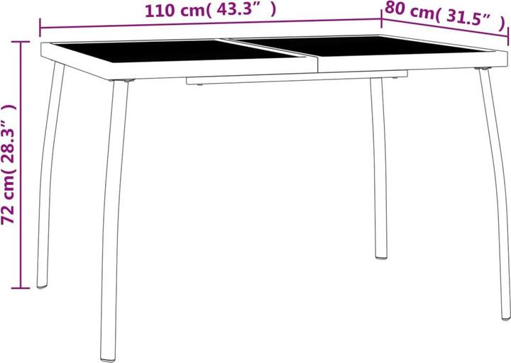 Produktbild vidaXL Garten-Essgruppe