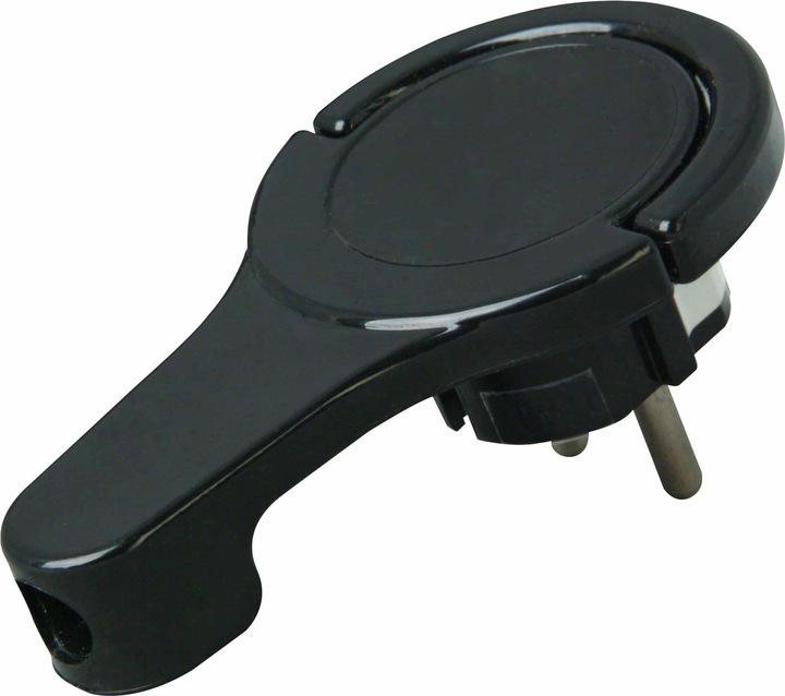 Actual product image Kopp 172005030 Earthing contact flat plug 230 V Black IP20 (CEE 7/7)