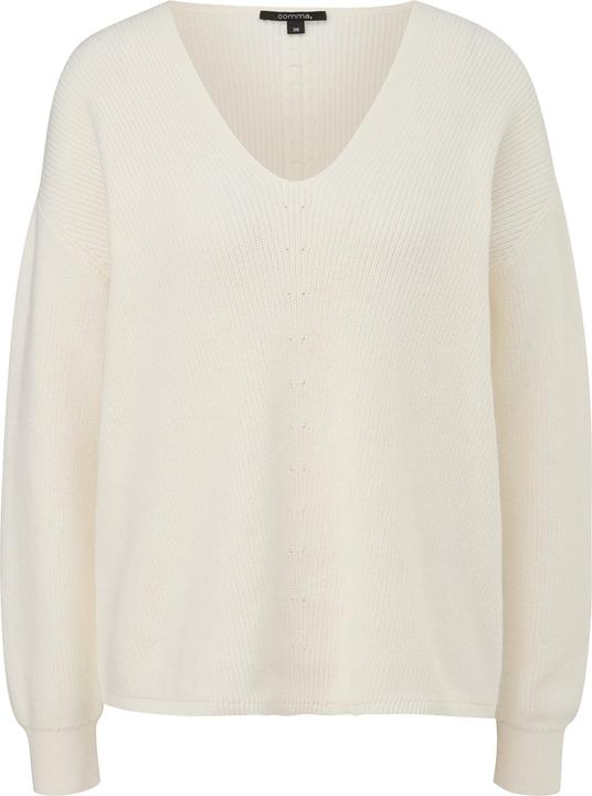 Produktbild Comma Strickpullover Strickpullover mit Muster-Detail (38)