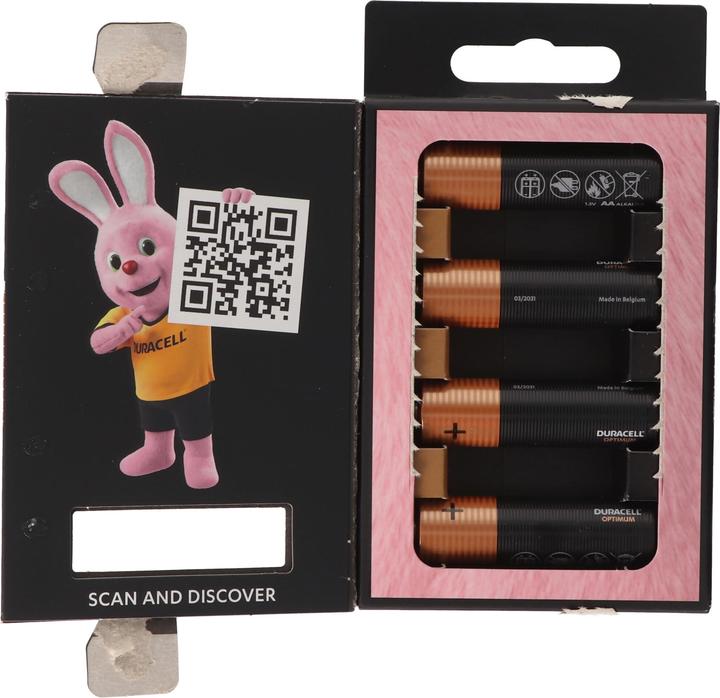Produktbild Duracell Optimum 4er Pack AA Batterien (4 Stk., AA)