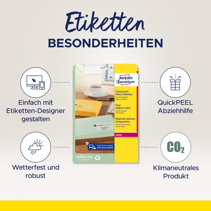 Produktbild Avery Adress-Etiketten
