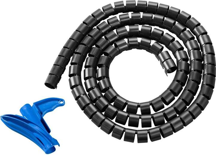 Actual product image HellermannTyton Protective hose longitudinal split 16 mm black (Cable conduit, 200 cm)