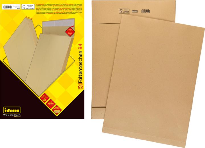 Actual product image Idena FT B4 brown 25er 4cm bottom hk o.F. FSC-Rec (25 x)