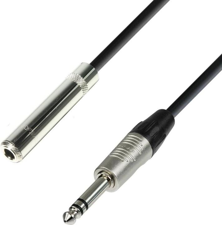 Image du produit Adam Hall 4 STAR BOV 0150 - Câble symétrique REAN® jack femelle TRS vers jack TRS | 1,5 m (1.50 m, Extension)