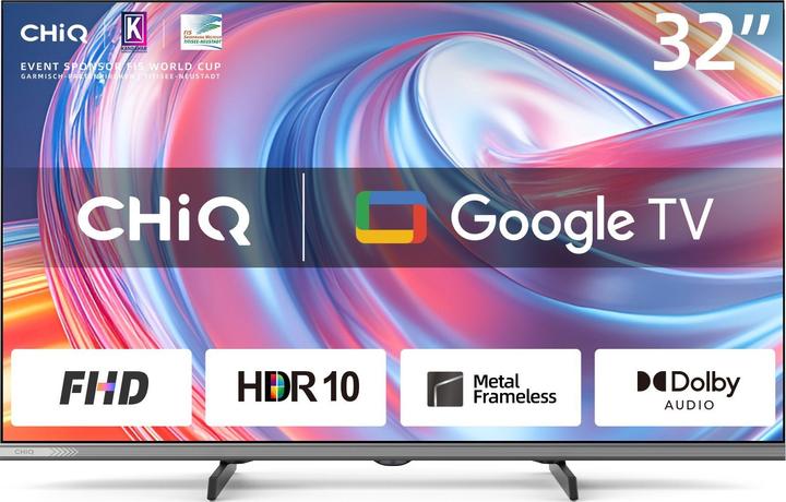 Actual product image CHiQ L32FM9V 32" 80cm 16:9 FHD LED Google TV bk (32", LCD, LED, QLED, Full HD)