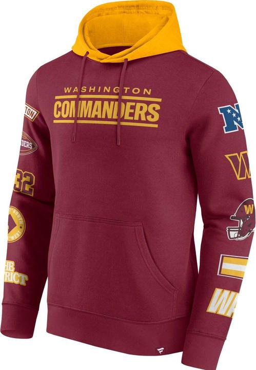 Immagine prodotto Fanatics Felpa con cappuccio con stampa sulle maniche Washington Commanders NFL - S (S)