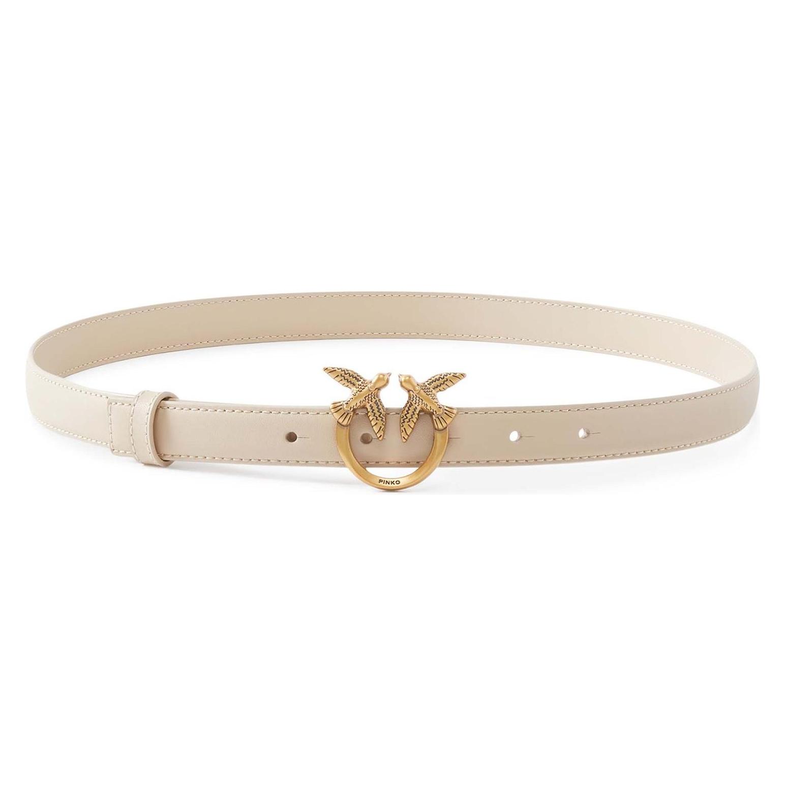 Pinko, Damen, Gürtel, Love Berry H2 Belt, Beige, (90)