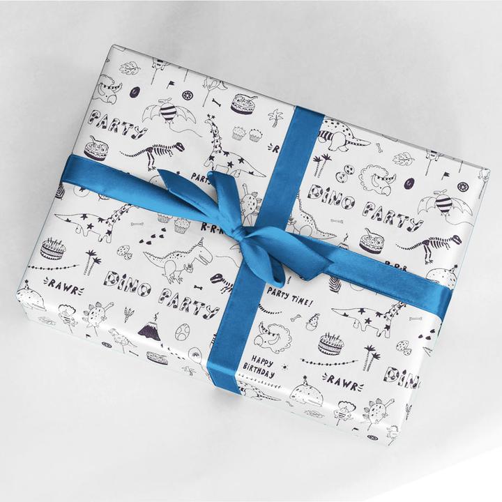 Produktbild Rotolux Geschenkpapier Colourable Dino Party, 4 mtr. (1x)