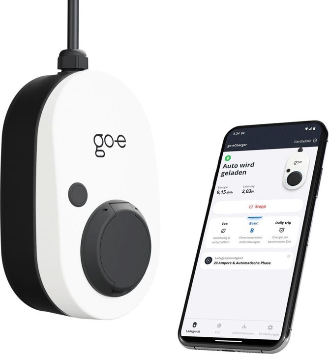 Actual product image Go-E Gemini 11 kW (Type 2, 11 kW, 16 A, Type 2)