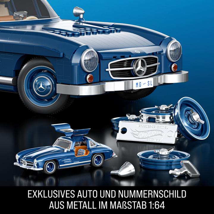 Actual product image Mattel Brick Shop Premium Series Mercedes-Benz 300 SL
