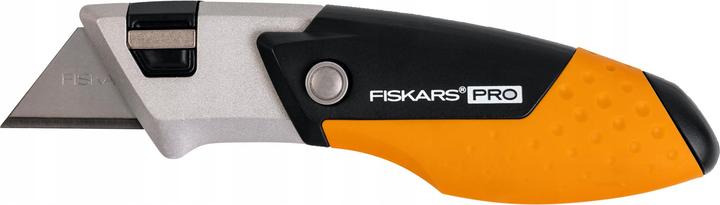 Immagine prodotto Fiskars Coltello pieghevole universale Pro Compact, lunghezza 12 cm, acciaio inox/plastica, nero/arancio (Taglierini)