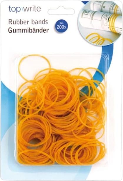 Actual product image Topwrite Elastic Bands Natural 200pcs (200 pcs.)