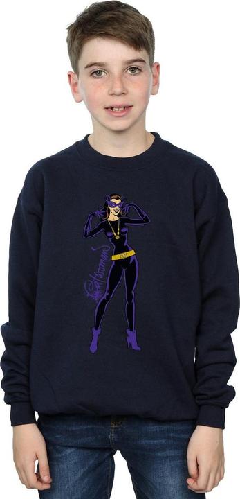 Produktbild Catwoman Happy Pose Sweatshirt Jungen (152, 158)