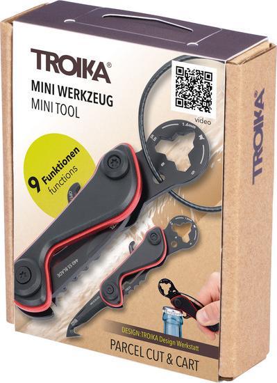 Actual product image Troika PARCEL CUT & CART Multi-outil avec 9 fonctions, noir/rouge (9 Functions)